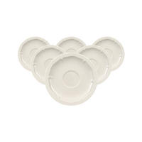 ESPRESSOUNTERTASSEN Manoir weiß ø 12,2 cm 6er Set - Weiß, Keramik (12.2cm) - Villeroy & Boch