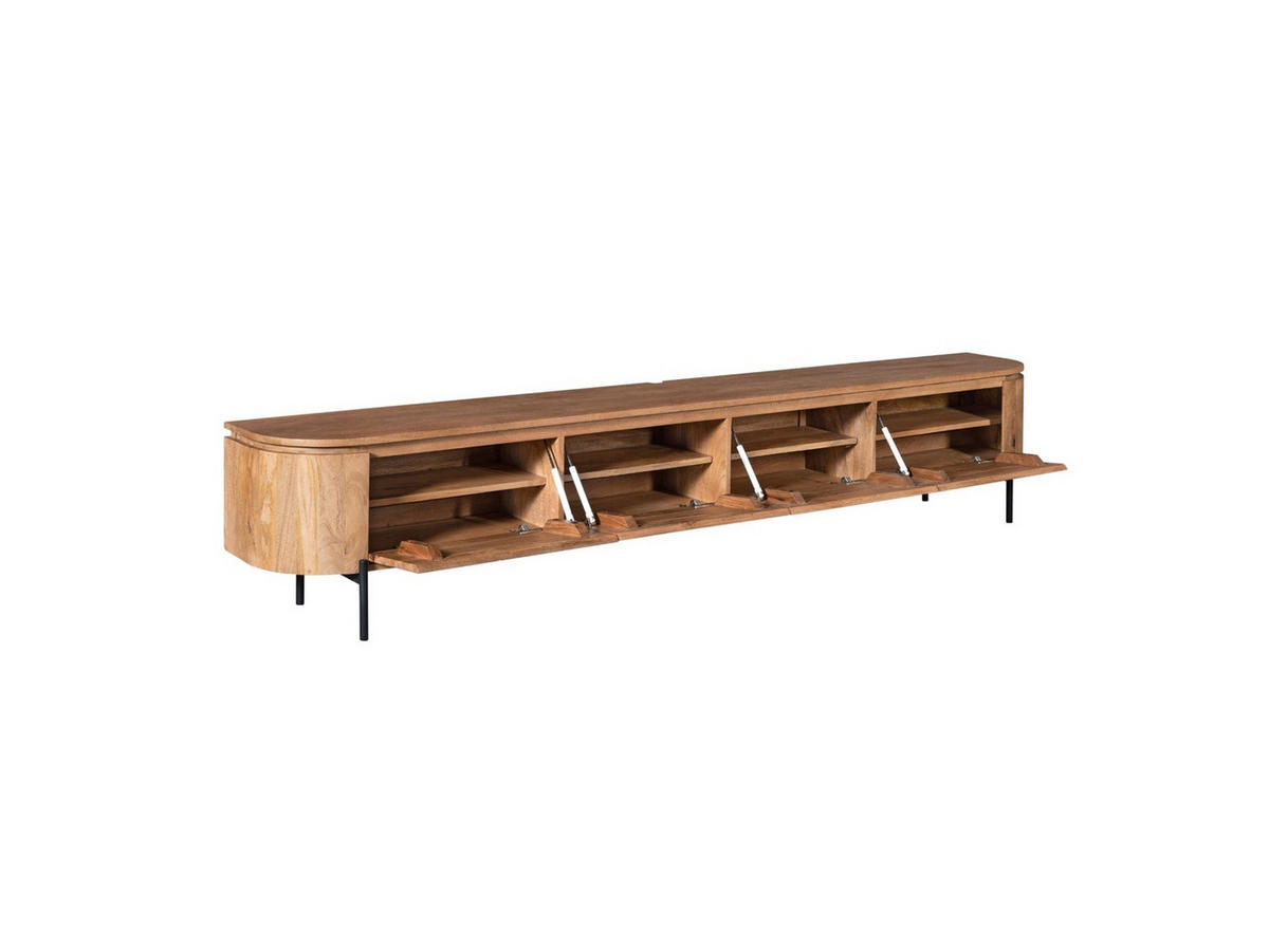 LOWBOARD Magnificent Mangoholz 200 cm / 35 cm Natur - Naturfarben, Holz (200/30/35cm) - Villa Möbel