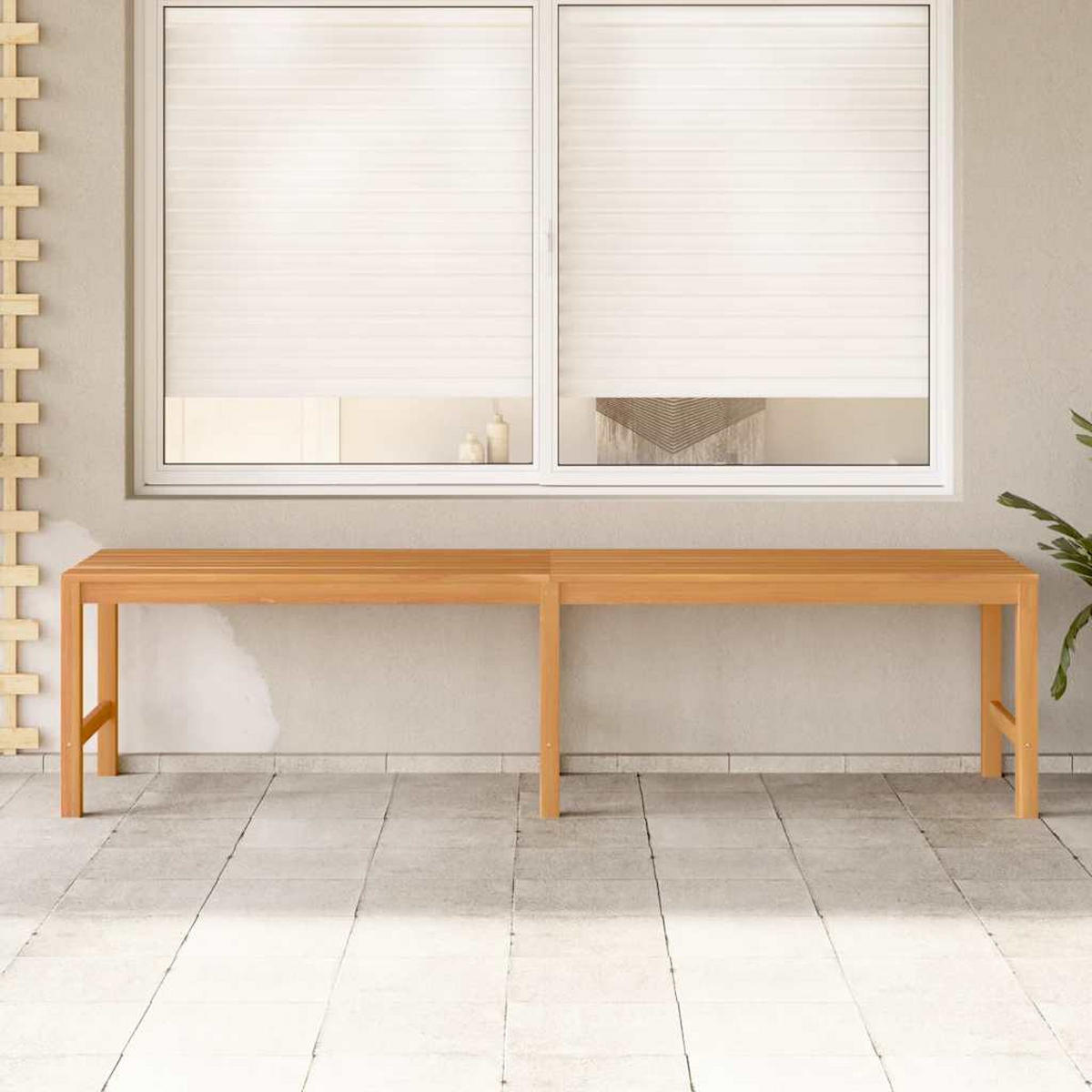 GARTENBANK 180 Cm Massivholz Teak - Braun, Holz (180/45/40cm) - vidaXL