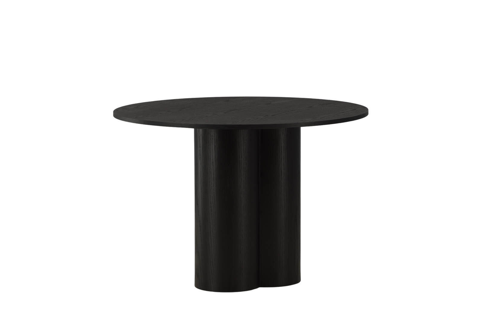ESSTISCH Ø110cm schwarz - Schwarz, Holzwerkstoff (110/110/75cm) - ebuy24
