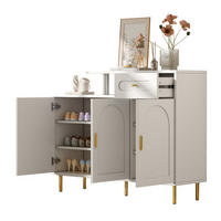 KOMMODE Sideboard 3 Türen Weiß 120x35x92cm - Weiß, Holzwerkstoff (35/92/120cm) - FLIEKS
