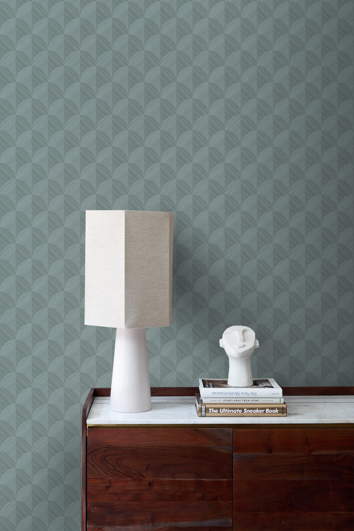 TAPETE 3D Muster 50 x 900 cm - Blau, Papier (50/900cm) - Origin Wallcoverings