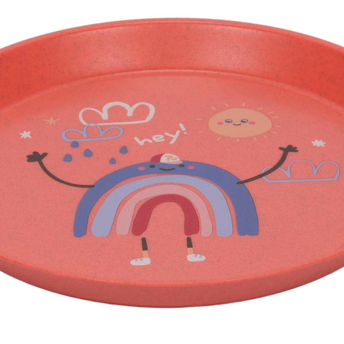 KINDERTELLER Dreams Organic red 20,5/20,5/2 cm - Rot, Kunststoff (20.5/2/20.5cm) - KOZIOL