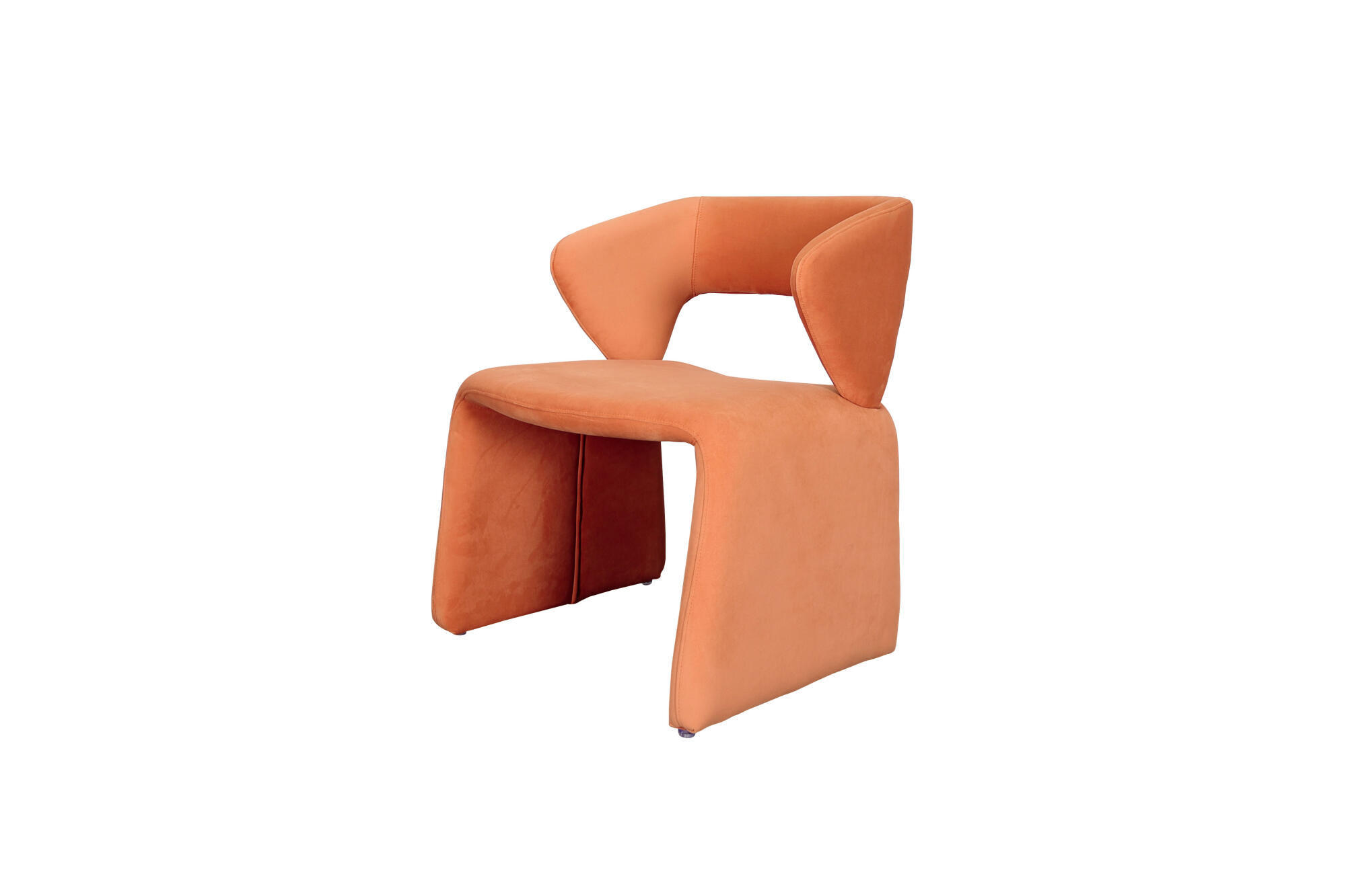 SESSEL NUA Orange 66x65x78 cm - Orange, Textil (66/78/65cm) - FURNLUX