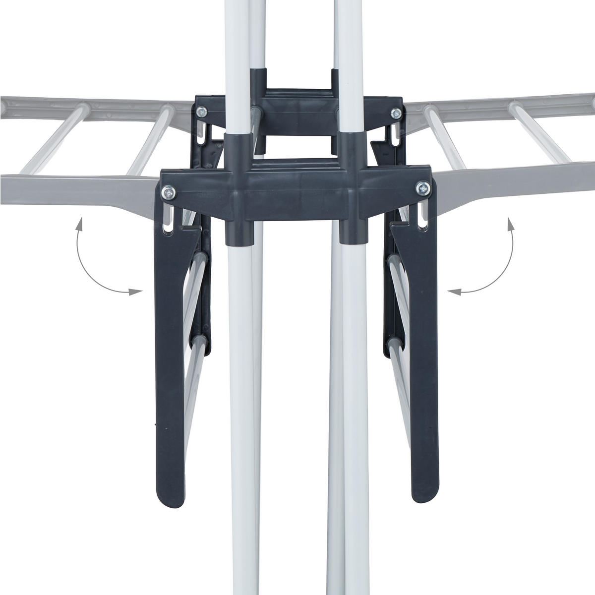 STOJAN na prádlo - viacfarebná, kov/plast (126/173/64cm) - Relaxdays