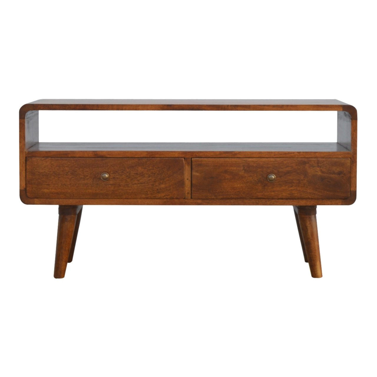 Artisan Furniture SIDEBOARD z Masivního Mangového Dřeva s Kaštanovým Povrchem, 2 Zásuvky