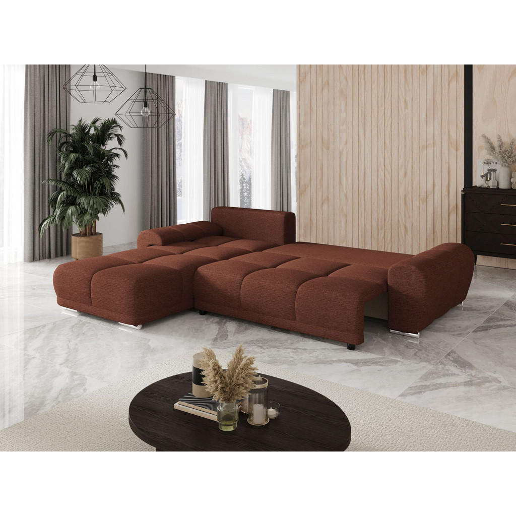 Thumbnail - Bedante Ecksofa, Hellbraun, Textil, 289x185 cm, Wohnzimmer, Sofas & Couches, Wohnlandschaften, Ecksofas