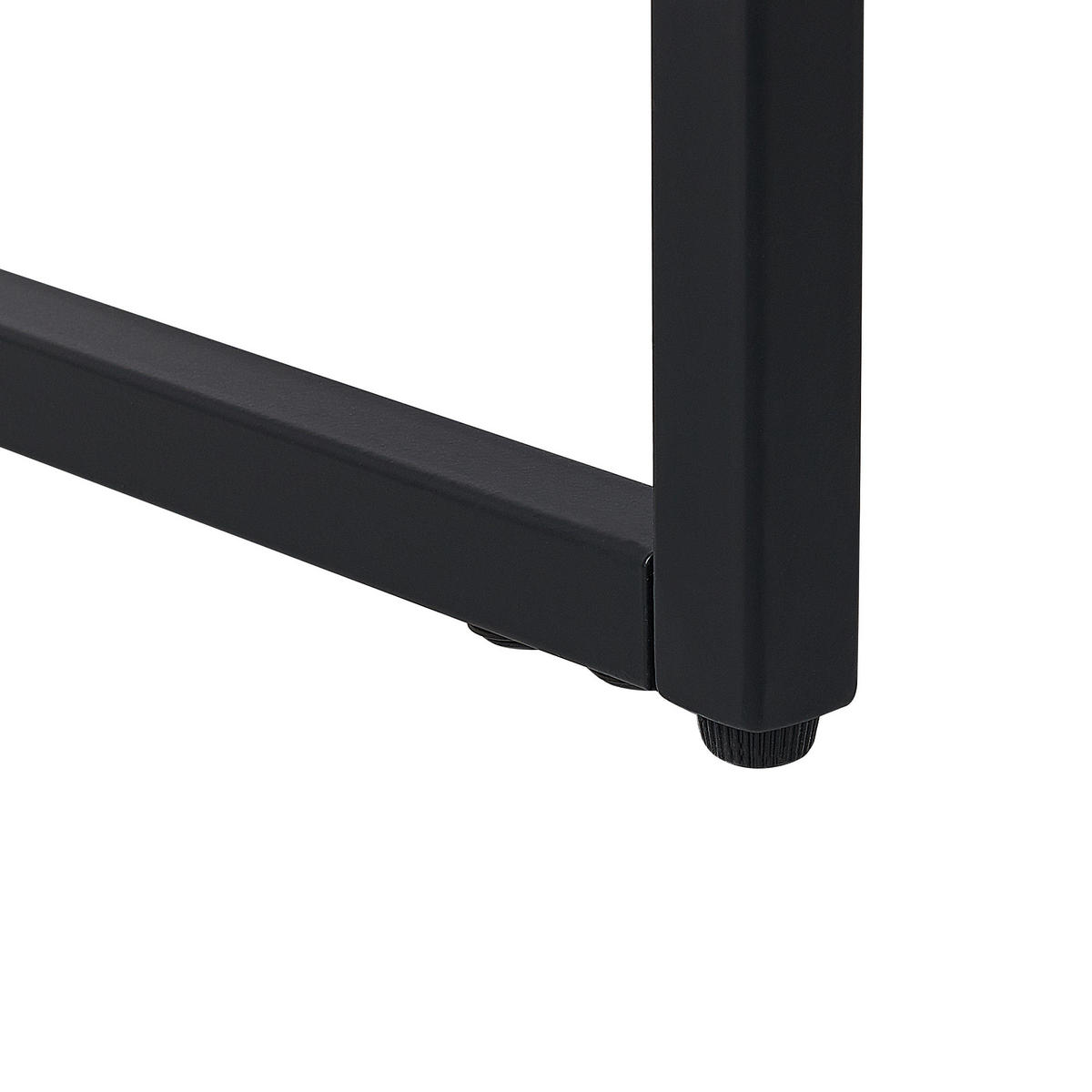 COUCHTISCH weiß/schwarz Marmor Optik rechteckig Merced - Schwarz/Weiß, Holzwerkstoff (100/60/43cm) - Beliani