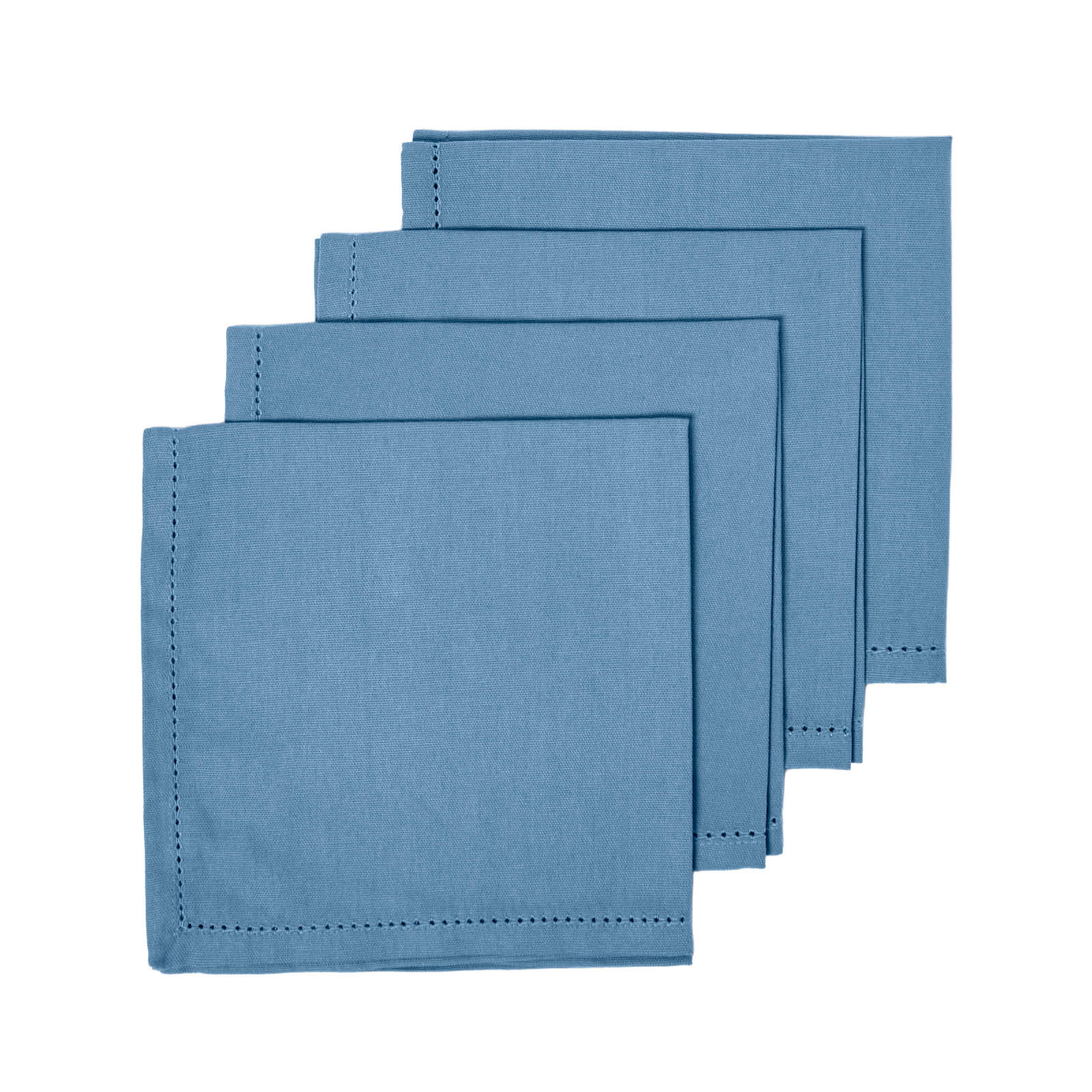 STOFFSERVIETTEN 4er-Set blau 45/45 cm, 100% Baumwolle - Blau, Textil (45/45cm) - Homescapes