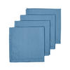 STOFFSERVIETTEN 4er-Set blau 45/45 cm, 100% Baumwolle - Blau, Textil (45/45cm) - Homescapes