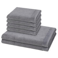 FROTTIERSET Premium 6-teilig - Grau, Textil (50/100cm) - MÖVE