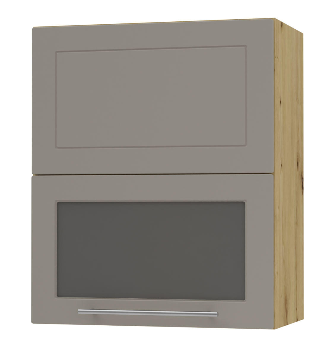 KÜCHENHÄNGESCHRANK Kvantum W8BS/60 Beige Matt / Eiche Artisan Matt 60 / 32,5 / 72cm - Beige/Eiche Artisan, Holz/Holzwerkstoff (60/72/32.5cm) - Feldmann-Wohnen