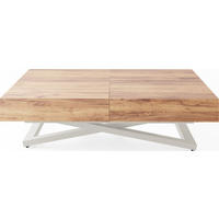 COUCHTISCH Cavetta U höhenverstellbar ausziehbar, Craft Eiche 120-200/80/27-76 cm - Kaschmir/Eiche Wotan, Holzwerkstoff/Metall (80/120/76cm) - WFL GROUP