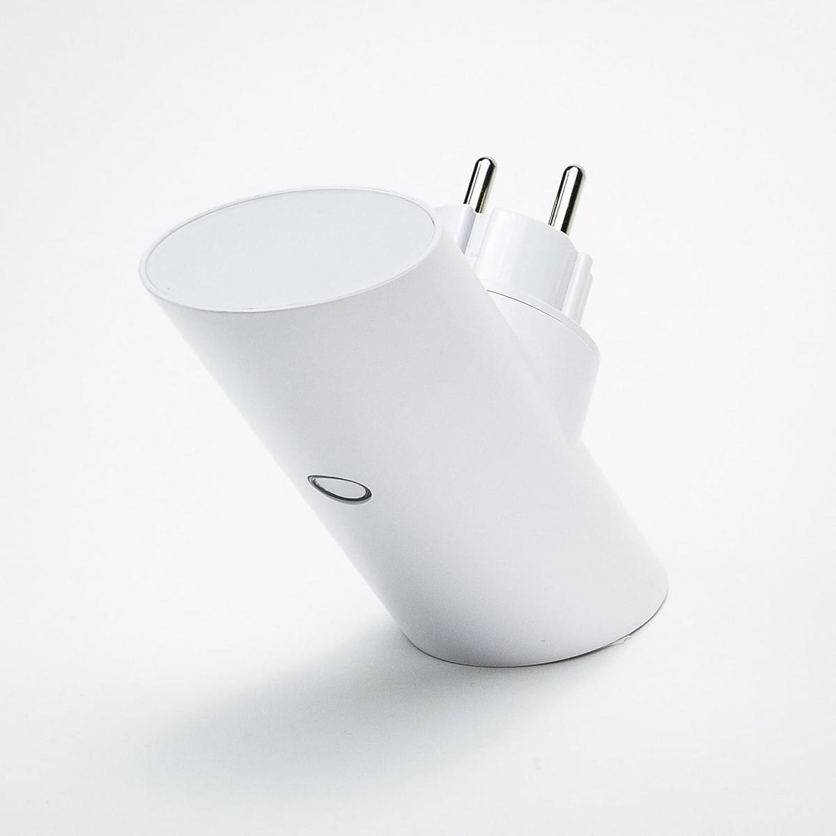 SPOTLIGHT Wallcharger Nachtlicht dimmbar 4x USB-Ports Ø 5x21cm weiß - Weiß, Kunststoff (5/5/21cm) - Northpoint