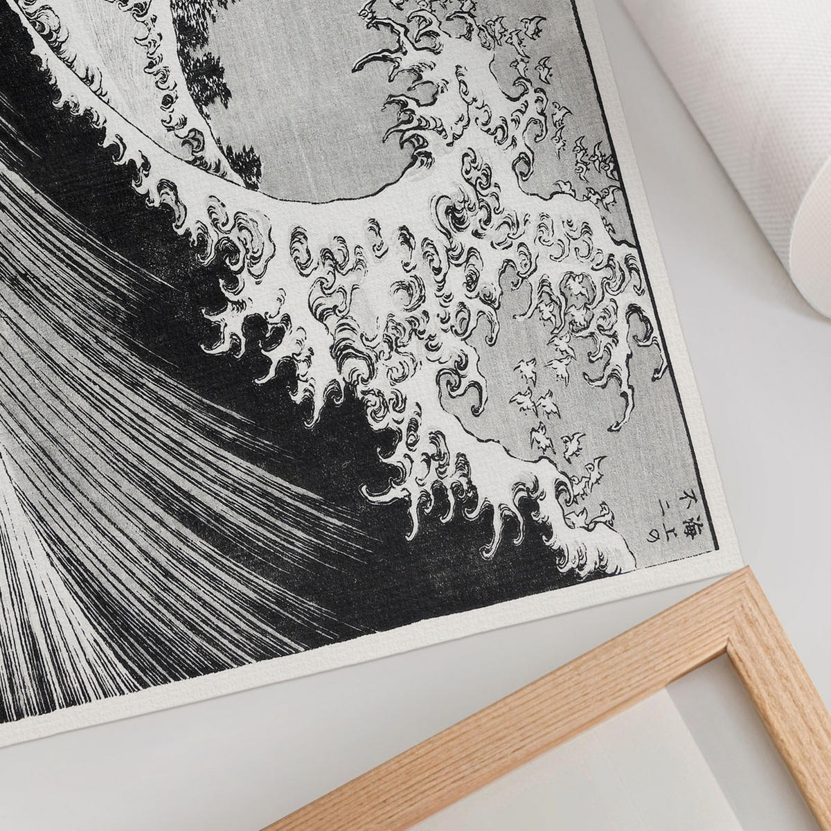 POSTER - 29x21 cm (A4) - Hokusai - Hundert Ansichten des Fuji - Schwarz, Textil (29.7/21/0.1cm) - TULUP