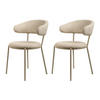 STÜHLE 2er Set Beige 57,5/47,5/80,5 cm - Beige, Textil (47.5/80.5/57.5cm) - Mobili Rebecca