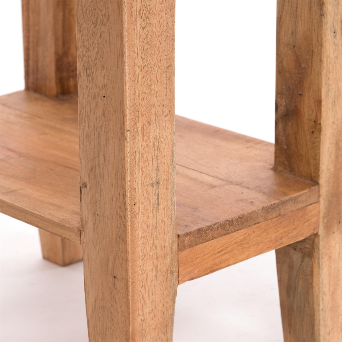 TELEFONTISCH PLANTA Mahagoni Massivholz, mit Schublade 08 honigfarben gewachst - Honig, Holz (24/34/52cm) - DESIGN DELIGHTS