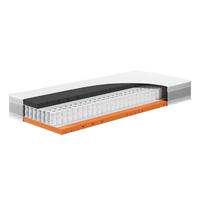 TASCHENFEDERKERN-MATRATZE "Eco Spring Elite", H1/H2, 90 x 200 cm, Höhe: ca. 23 cm - Weiß, Textil (90/200cm) - Hn8 Schlafsysteme