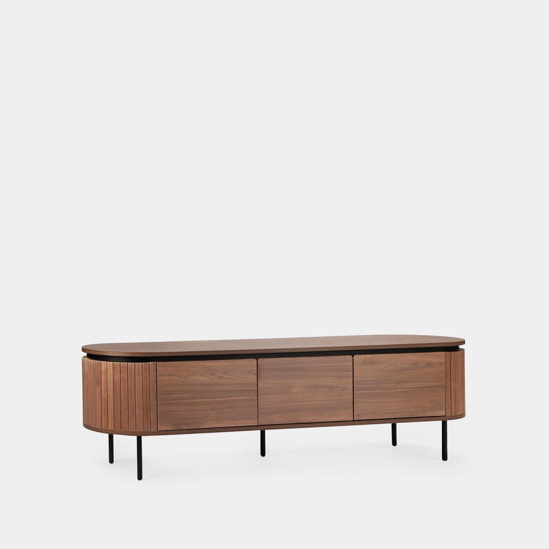 TV-ELEMENT Helios Walnuss 160 cm x 55 cm - Walnussfarben, Holzwerkstoff (160/55/40cm)