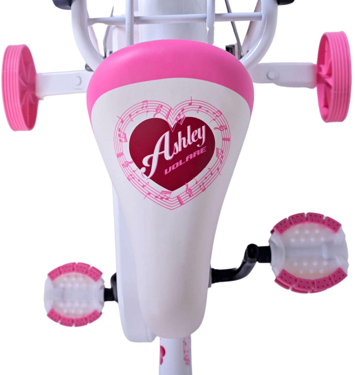 KINDERFAHRRAD Ashley - Mädchen - 14 Zoll - Rücktritt + Handbremse - Weiß - Weiß, Metall (46cm) - TPFSports