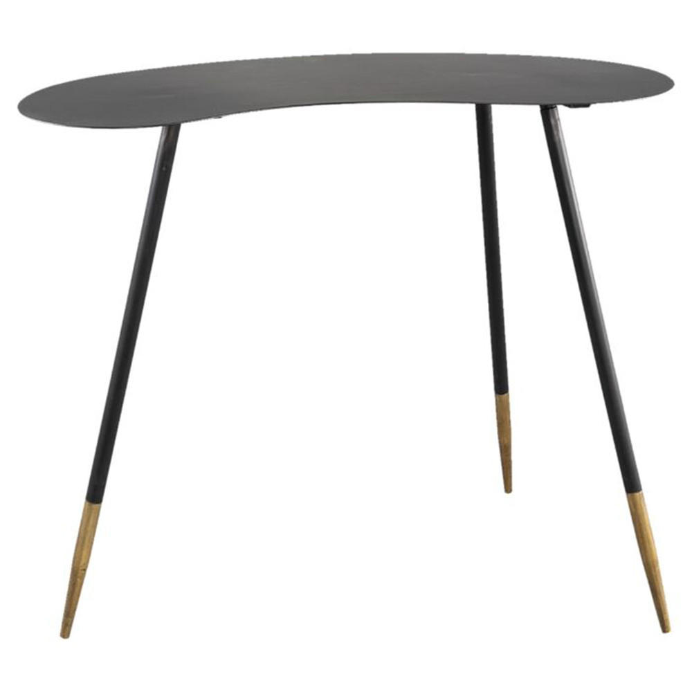 BEISTELLTISCH Lenzy 60x30x50 cm, Metall, Schwarz - Schwarz, Metall (60/30/50cm) - PTMD Collection