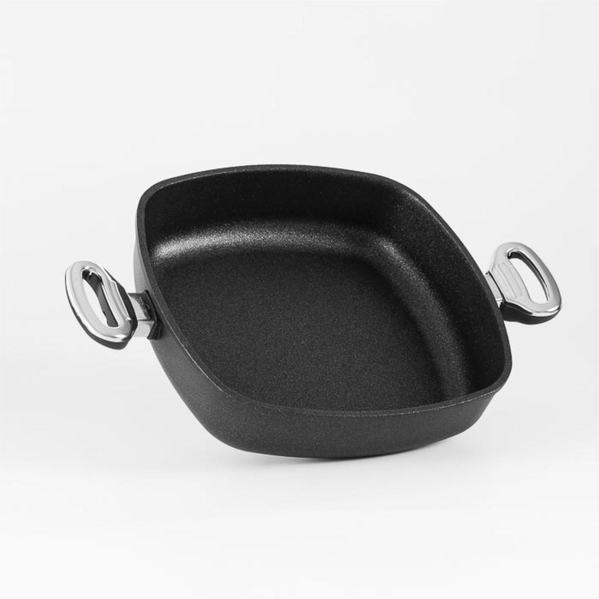 VIERECKSERVIERPFANNE 26x26 cm GIGANT Newline für alle Herdarten - Schwarz, Metall (26/26/7.5cm) - BAF
