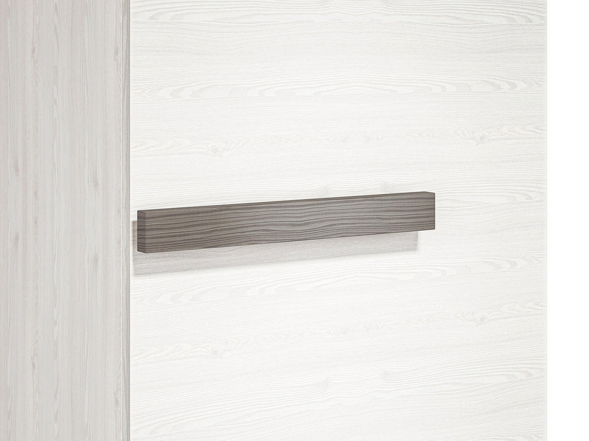 KLEIDERSCHRANK – 55 cm – Blanco – Grau / Eichefarben - Eichefarben/Grau, Holzwerkstoff (55/202/42cm) - hi-markt