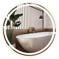 SPIEGEL Rea Led 100cm Bas - Transparent, Glas (98/98/2cm) - REA