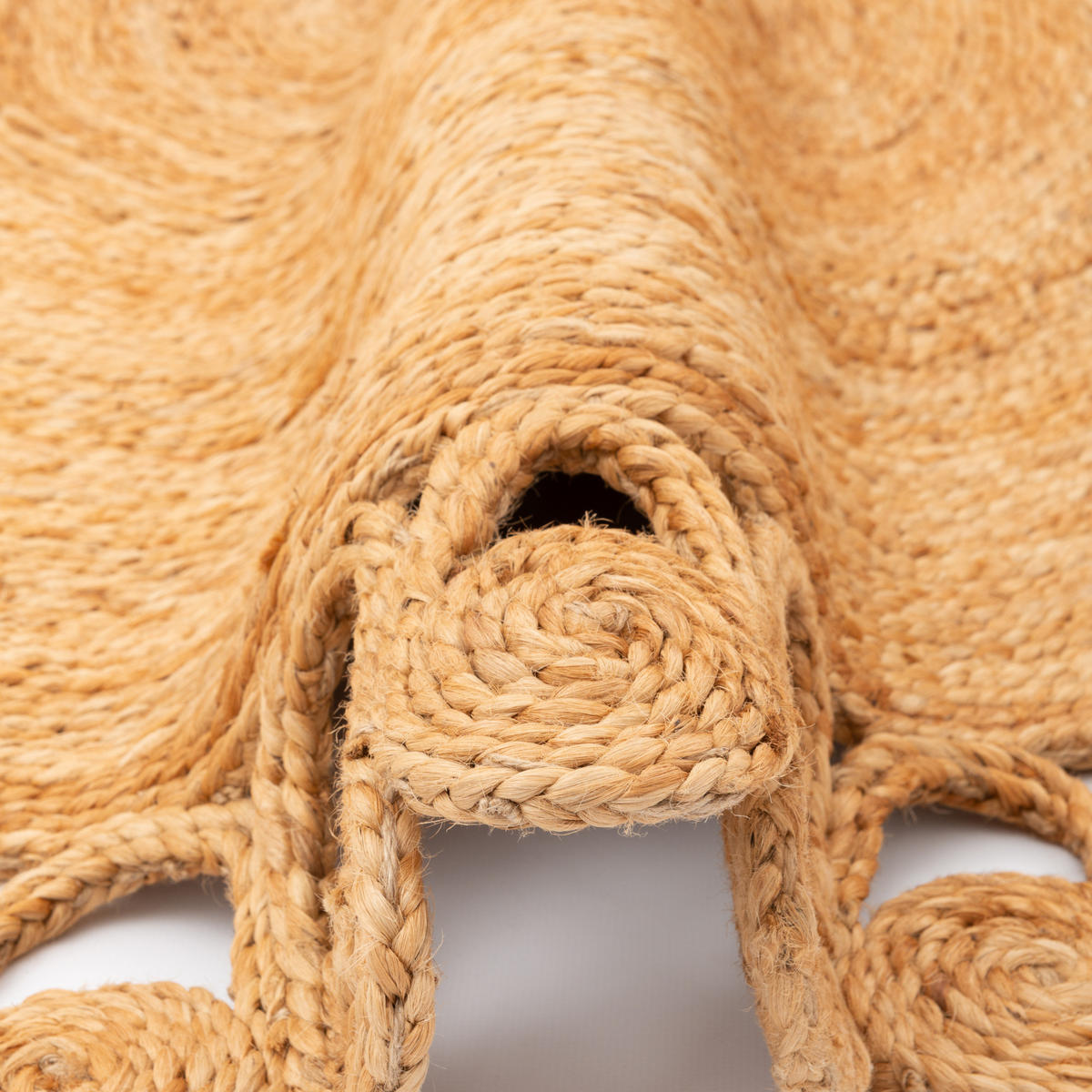 NATURFASER TEPPICH JUTE SALSA NATUR BOHO RUND - Beige, Textil (200/200cm) - Pergamon