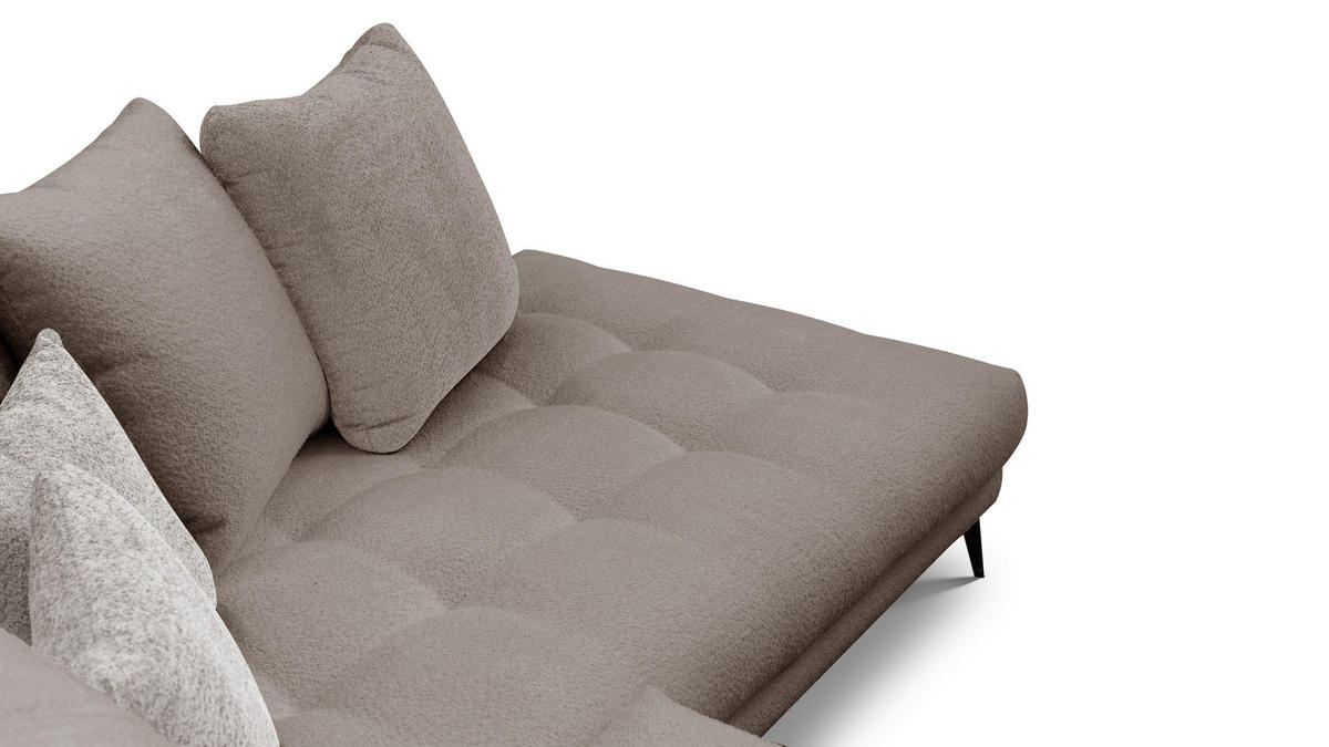 ECKSOFA CALME 5-Sitzer, creme - Creme, Holz/Textil (294/229cm) - Courtois Laville