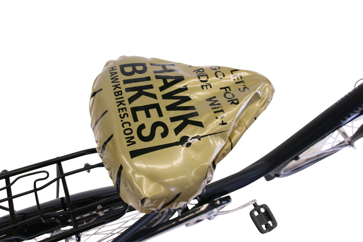 CITYBIKE City Wave Premium Plus inkl. Korb Fahrrad Damen 3 Gang 26 Zoll Größe:43cm - Schwarz, Metall (43cm) - Hawk Bikes