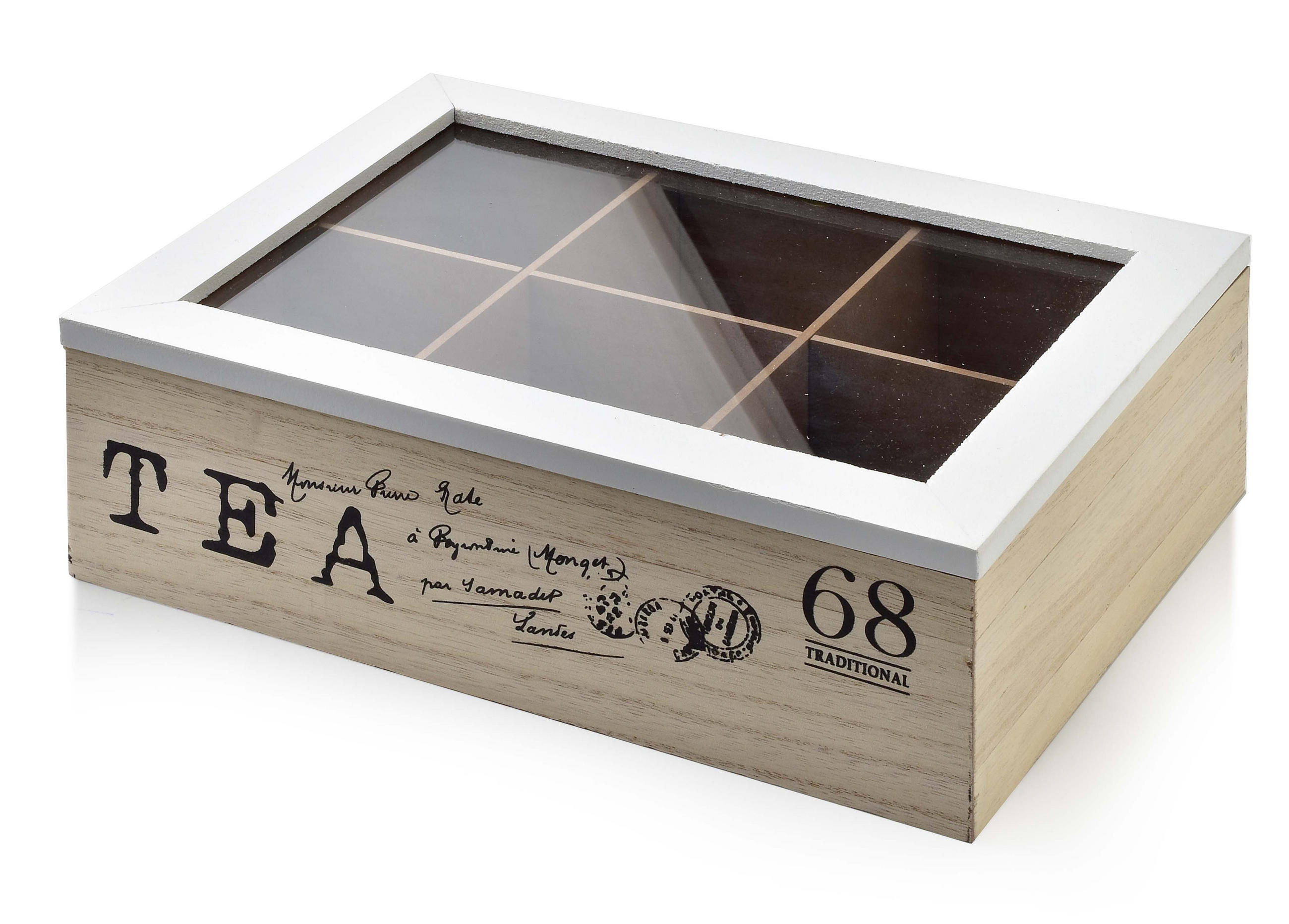 ORDNUNGSBOX Sadie Beige 25/18/8 cm Holz - Beige, Holz (18/8/25cm) - Mondex
