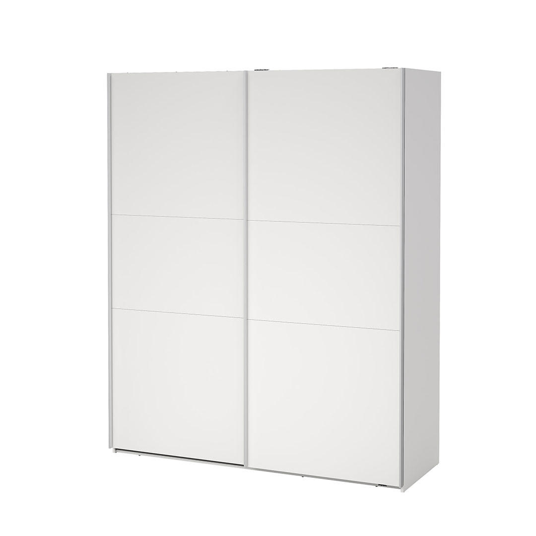 SCHIEBETÜRENSCHRANK, Como, Weiß, Holzwerkstoff, 179 x 67 x 221 cm - Weiß, Holzwerkstoff (179/221/67cm) - ebuy24