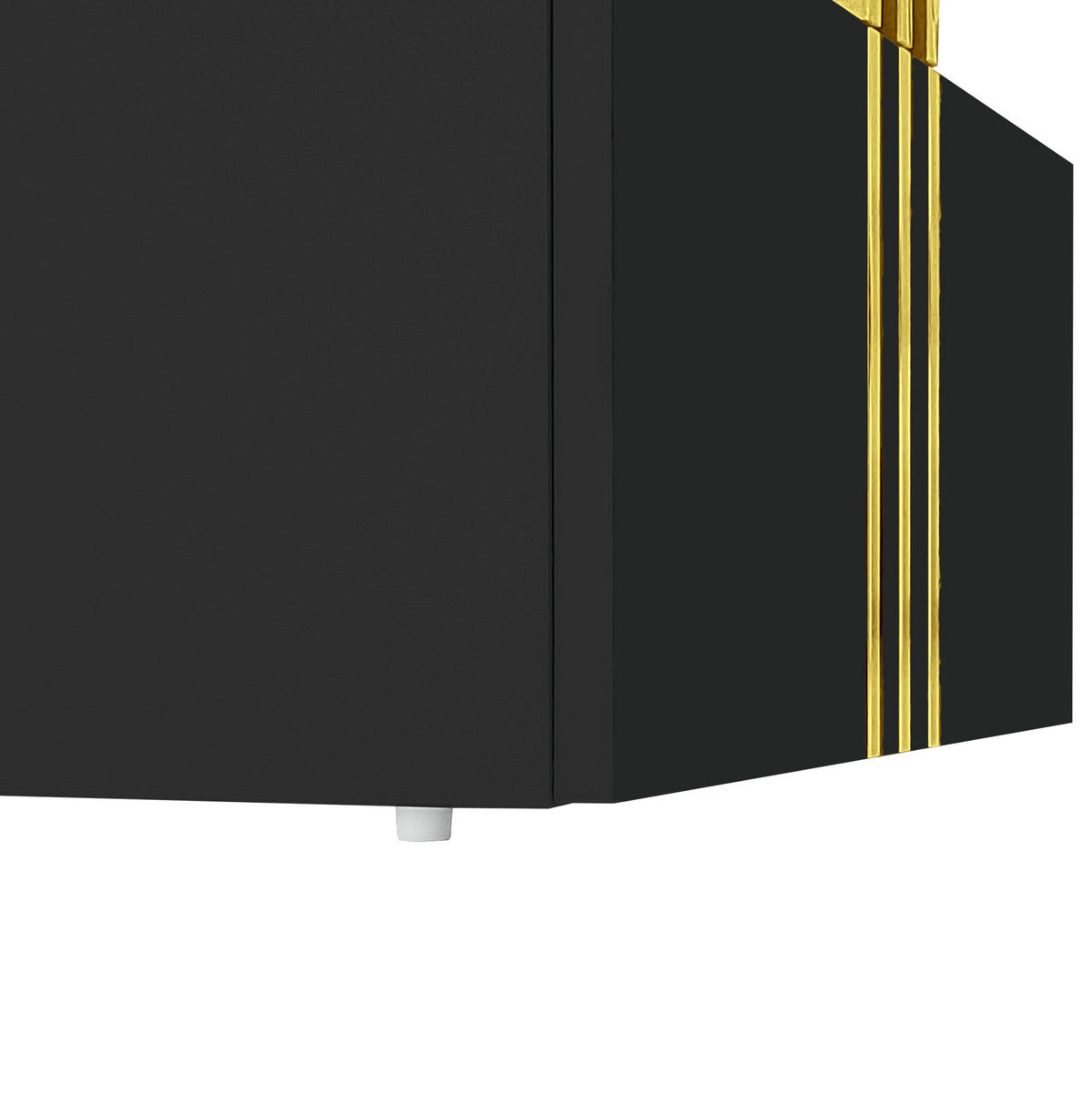 KONFERENČNÍ stolek 100/50/40 cm černý z dřevotřísky se 2 zásuvkami a lesklou deskou - černá, kompozitní dřevo (50/100/40cm) - OKWISH