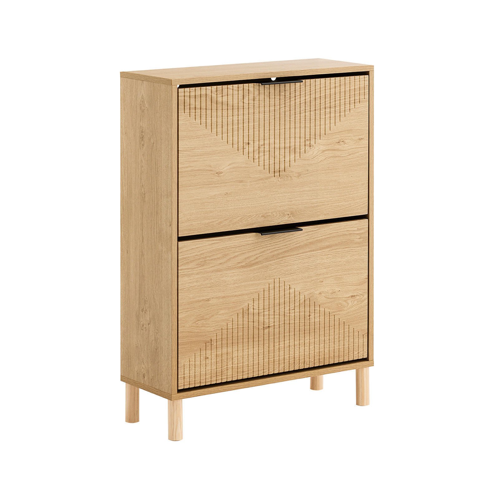 SoBuy BOTNÍK se dvěma dveřmi 60x24x83cm Nordický