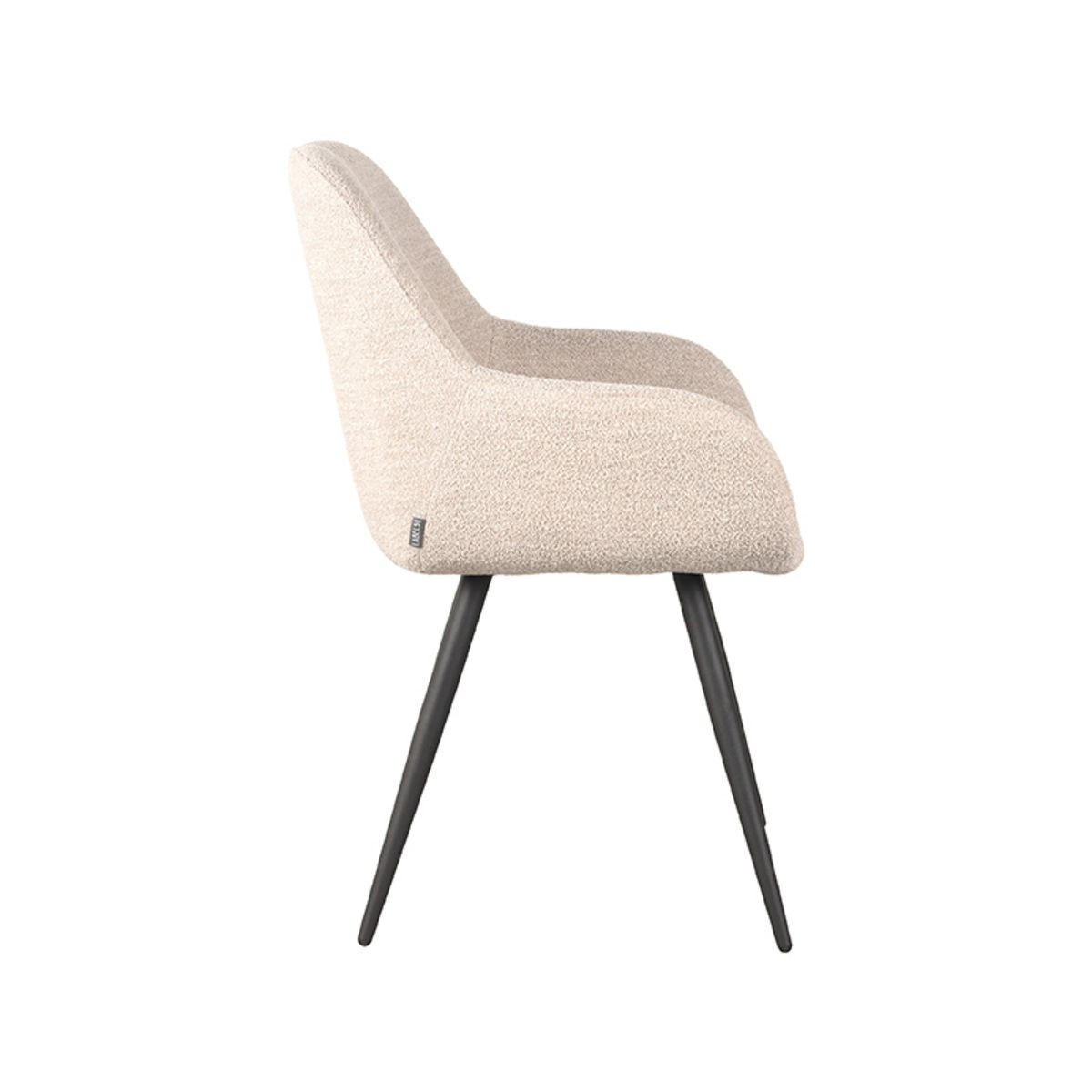 ESSZIMMERSTUHL Fender Beige 59/57/87 cm 2er-Set - Beige, Textil (57/87/59cm) - LABEL51