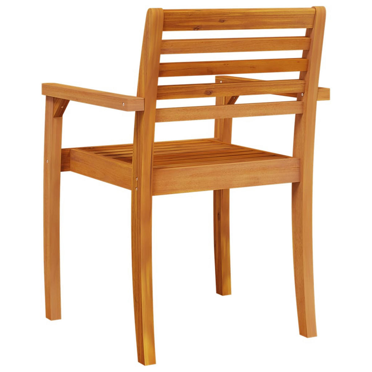 GARTENSTÜHLE 4er Set 59/55/85 Cm Massivholz Akazie - Braun, Holz (59/85/55cm) - vidaXL