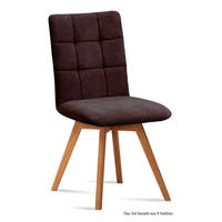 ESSZIMMERSTUHL (8er-Set) Dinny 47x91x60 Eiche geölt/Espresso - Eichefarben/Dunkelbraun, Kunststoff (60/91/47cm) - 58aufmkessel