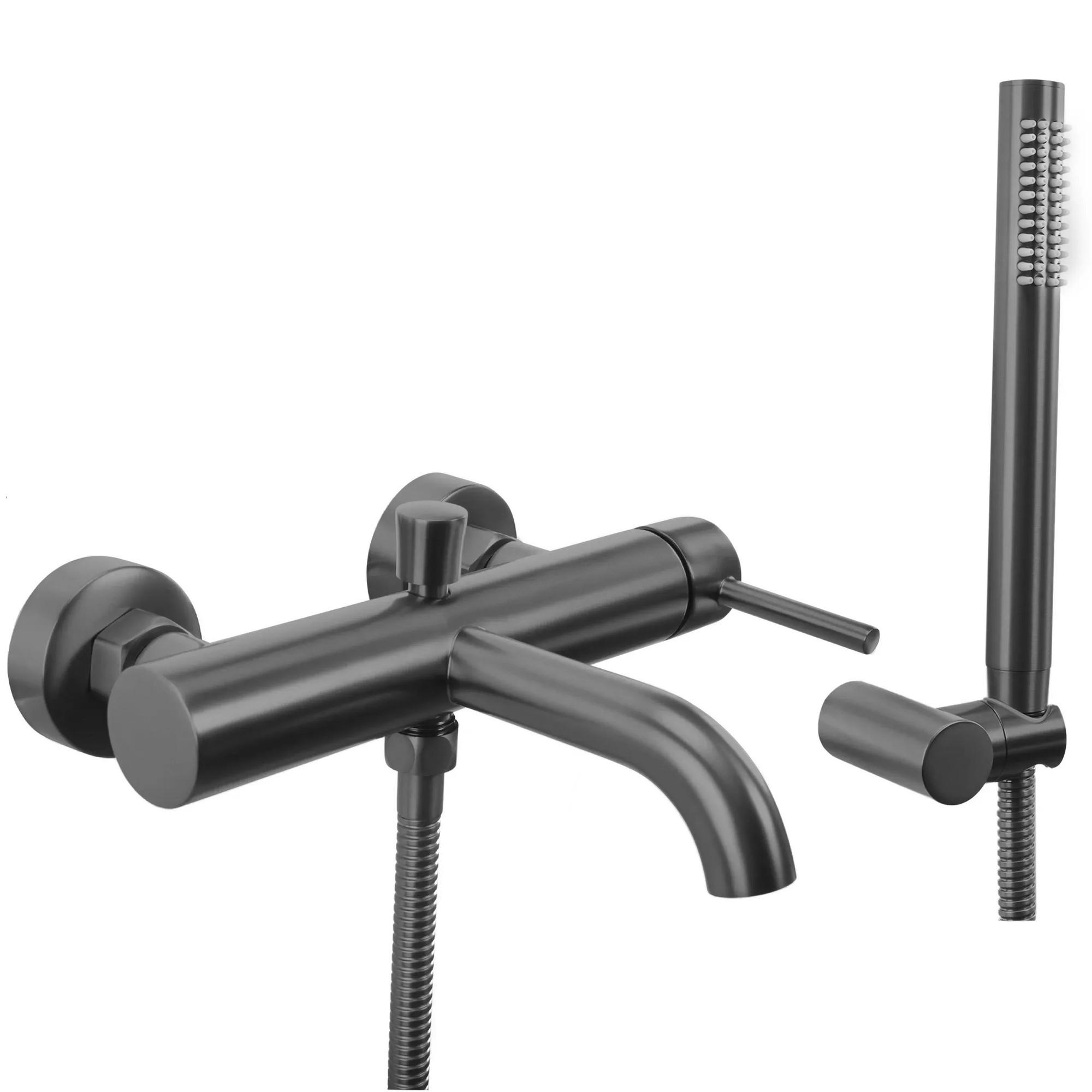WANNENARMATUR Rea Lungo Titan - Titanfarben, Metall (19/21/25cm) - REA