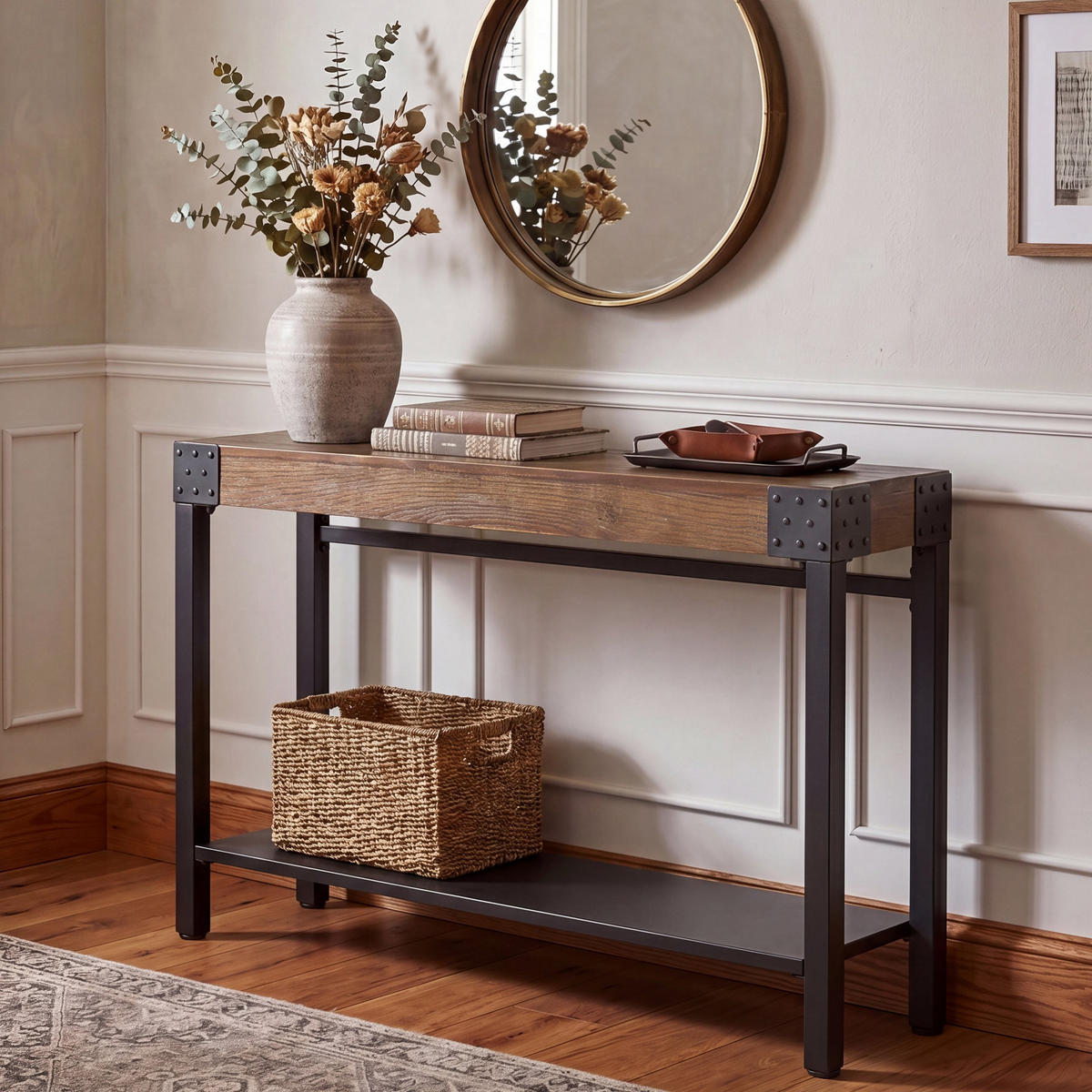 KONSOLENTISCH eckig Braun - Braun, Holz (31/121/82cm) - MCW