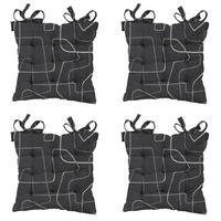 SITZKISSEN Joah 46/46 cm 4er-Set - Grau, Textil (46/8/46cm) - Madison