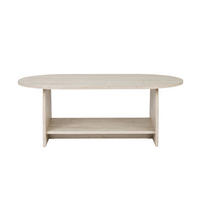 BEISTELLTISCH mit zwei Ablageflächen 60/40/110 cm - Beige, Holzwerkstoff (110/60/40cm) - Calicosy