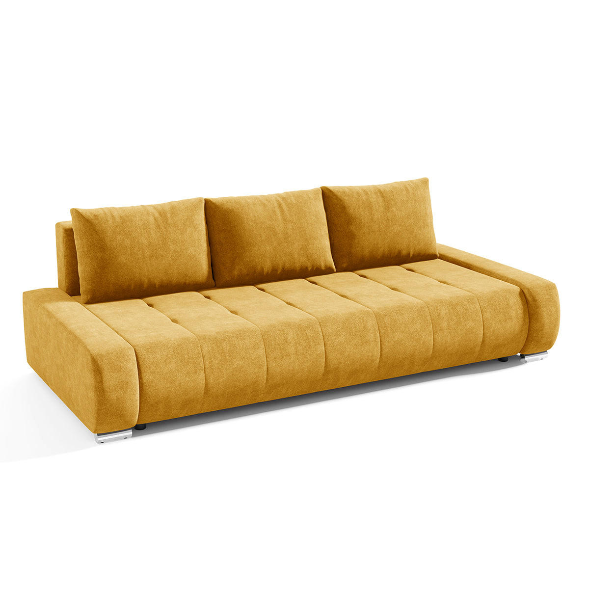 Petits-meubles Schlafsofa Gelb 240x85x110 cm