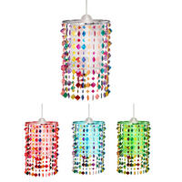 LED HÄNGELEUCHTE Metall Kristalloptik Bunt - Multicolor, Metall (22.5/22.5/36cm)