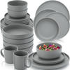 KOMBISERVICE LEEDS SHADOW - 30 teilig aus Steingut - Grau, Stein (26.5/9.5/26.5cm) - Sänger