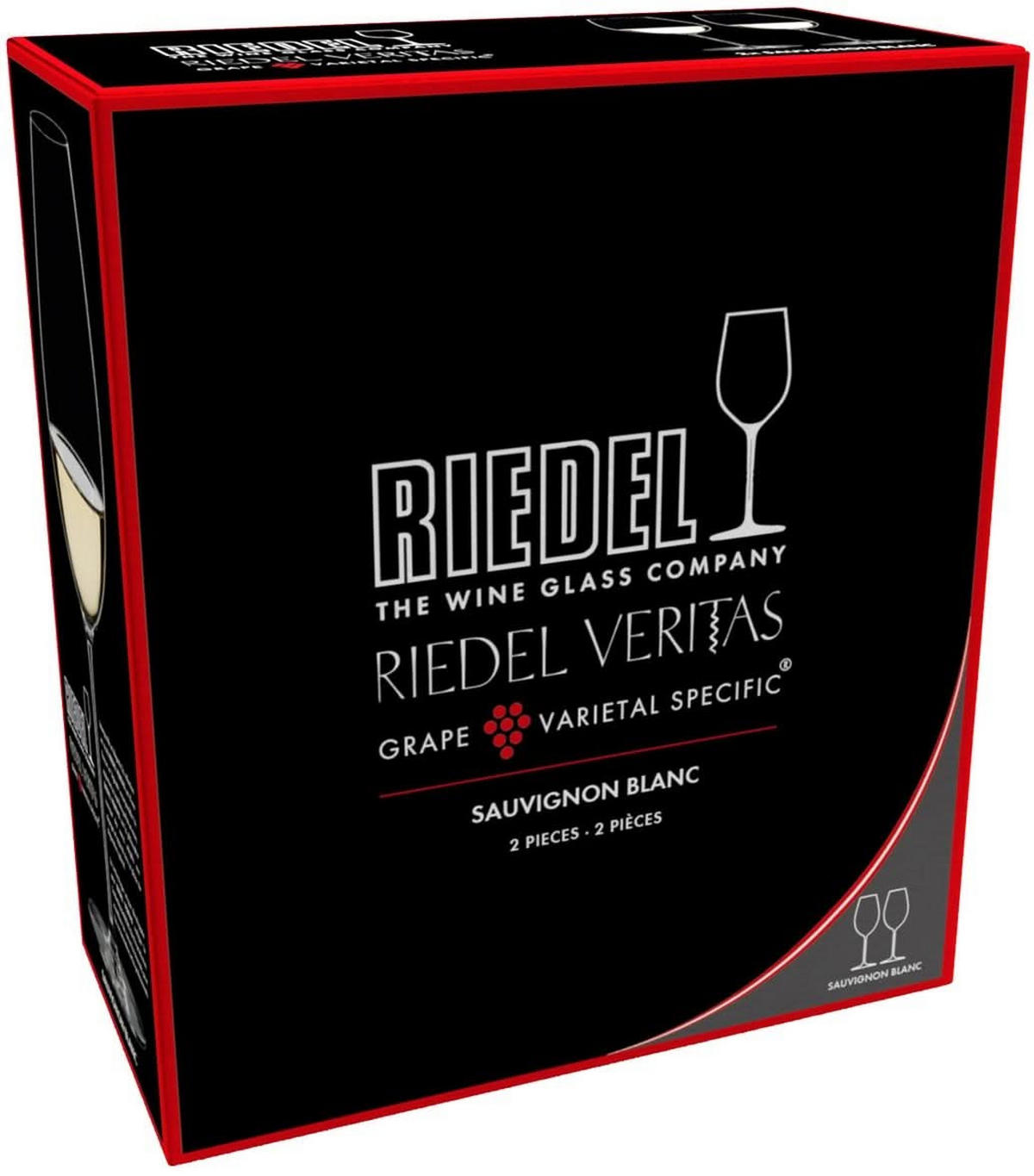 WEISSWEINGLAS Veritas Sauvignon Blanc, 2er Set, Hochwertiges Glas - Transparent, Glas (0.44L) - Riedel