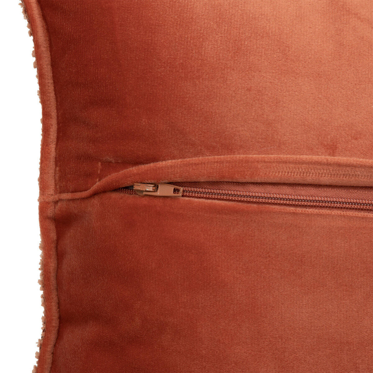 DEKOKISSEN Bouclé Soana 45/45 cm - Terracotta, Textil (45cm) - Atmosphera Createur d´interieur