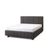 POLSTERBETT Reta Grande 160x200 in Siena Dark Gray - Dunkelgrau, Holz (160/200cm) - Letti Moderni