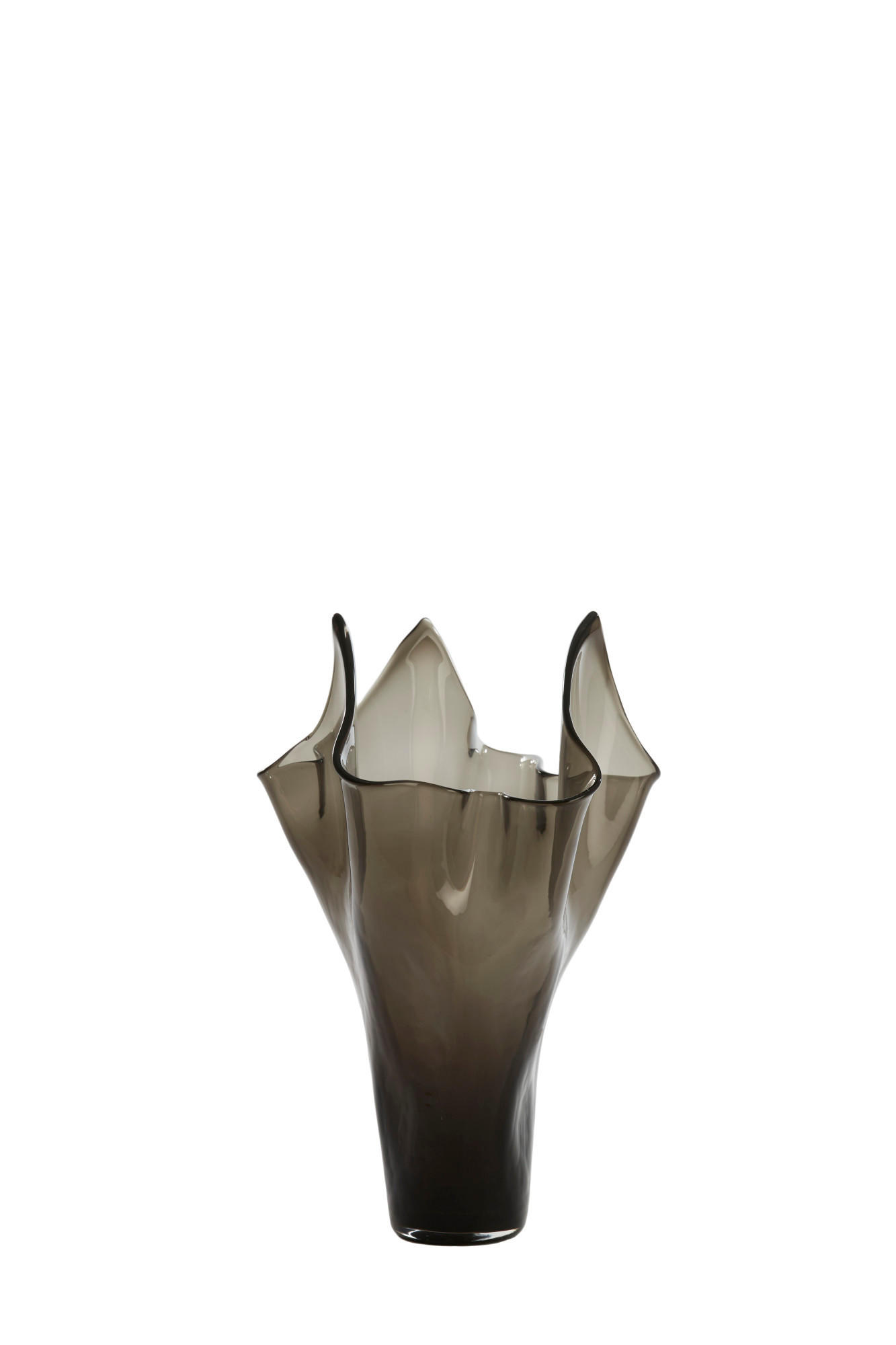 VASE Aiora Grau Ø22/40 cm - Grau, Glas (22/40cm) - Light & Living