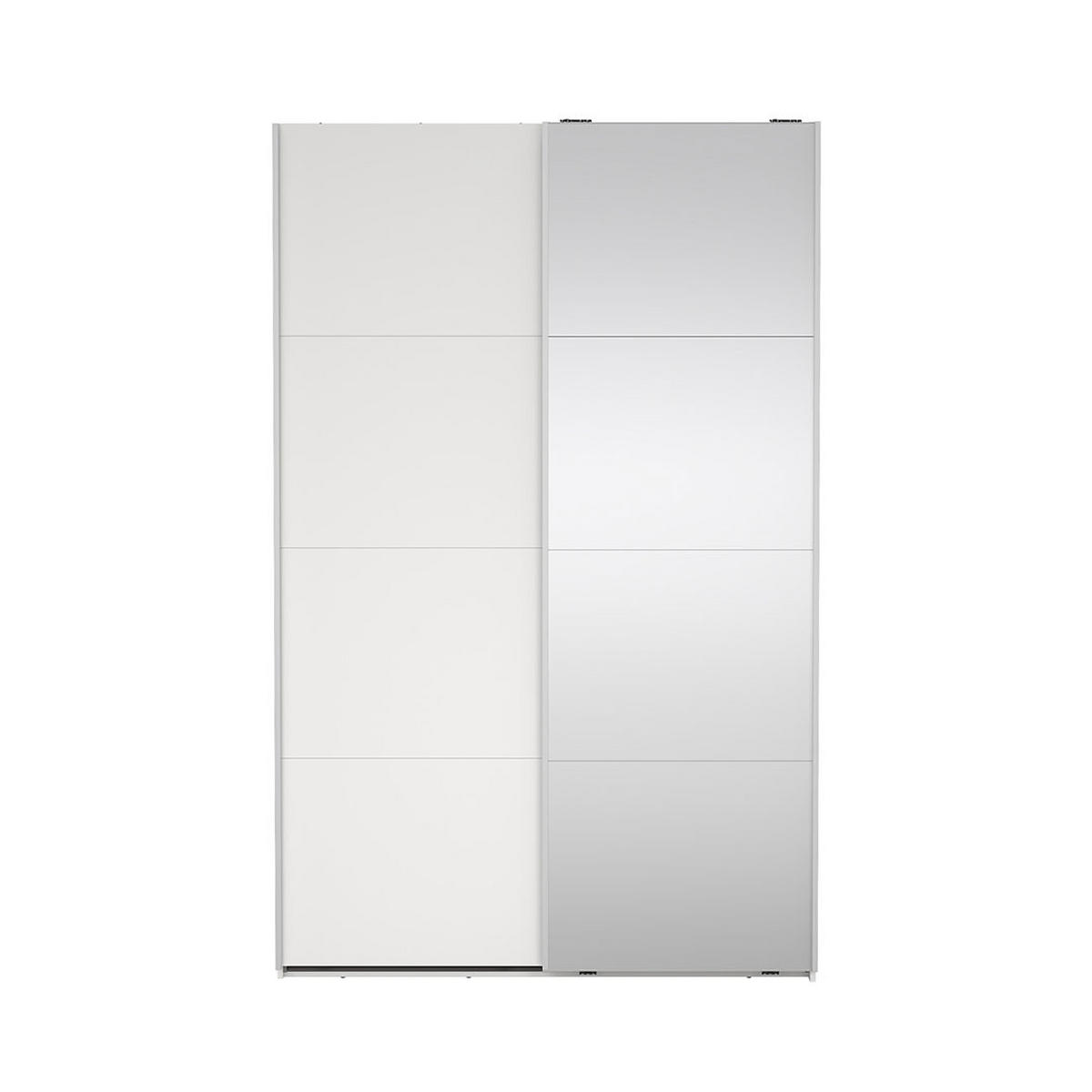 SCHIEBETÜRENSCHRANK, Bergamo, Weiß, Holzwerkstoff, 139 x 67 x 221 cm - Weiß, Holzwerkstoff (139/221/67cm) - ebuy24
